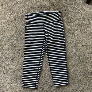 Athleta Chatarunga striped cropped leggings